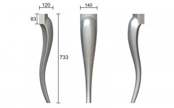 Legs (NJ_0548) 3D model for CNC machine